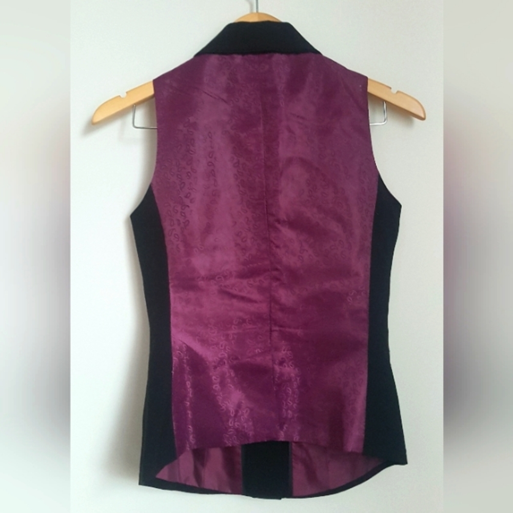 [SUZY SHIER] Vest with Fancy Back and Lining